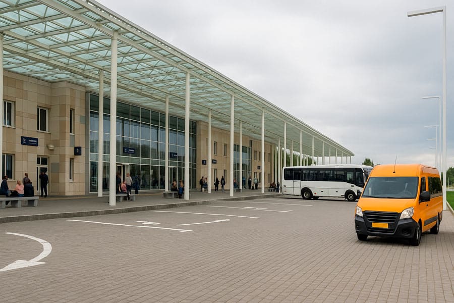 Перроны автовокзала Брест и зона посадки пассажиров